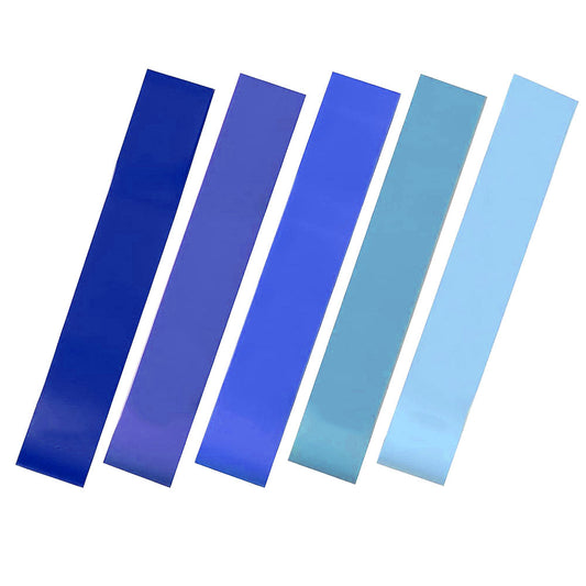 5 buc benzi elastice, in mai multe tipuri- albastru-0