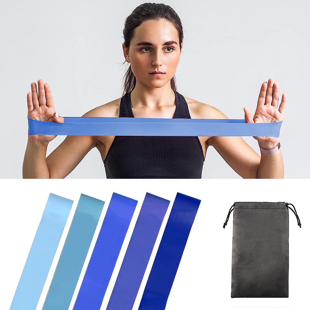 5 buc benzi elastice, in mai multe tipuri- albastru-2