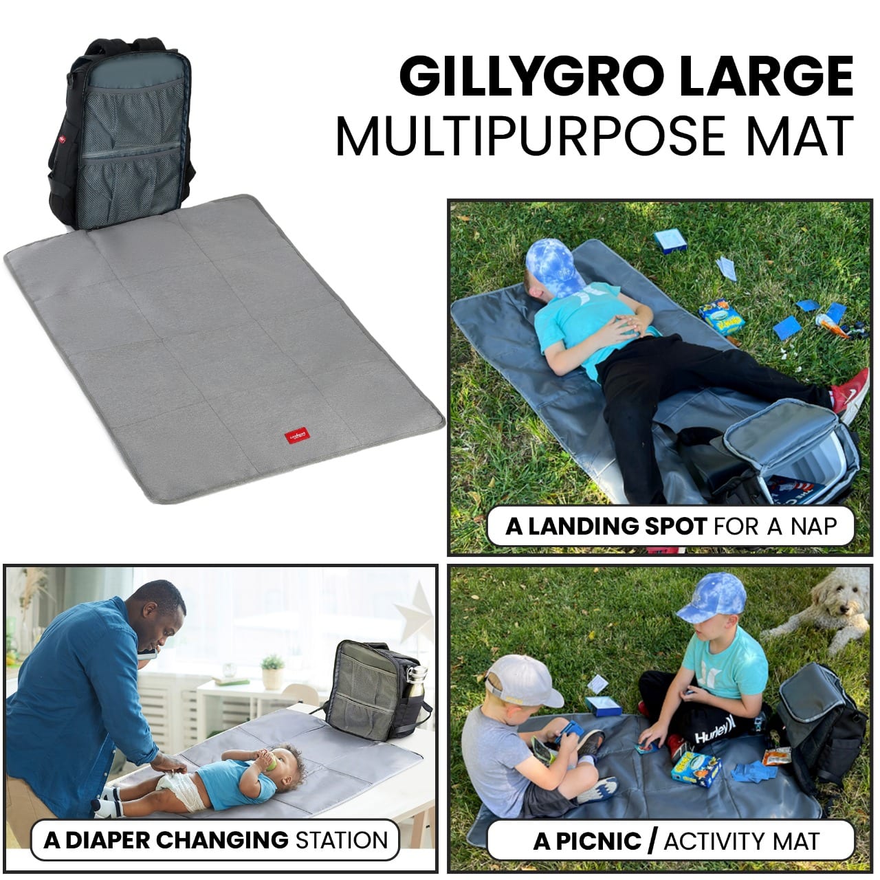 GillyGro Pro | 5-in-1 Parent Backpack with Inbuilt Booster & 13" Laptop Pocket-2