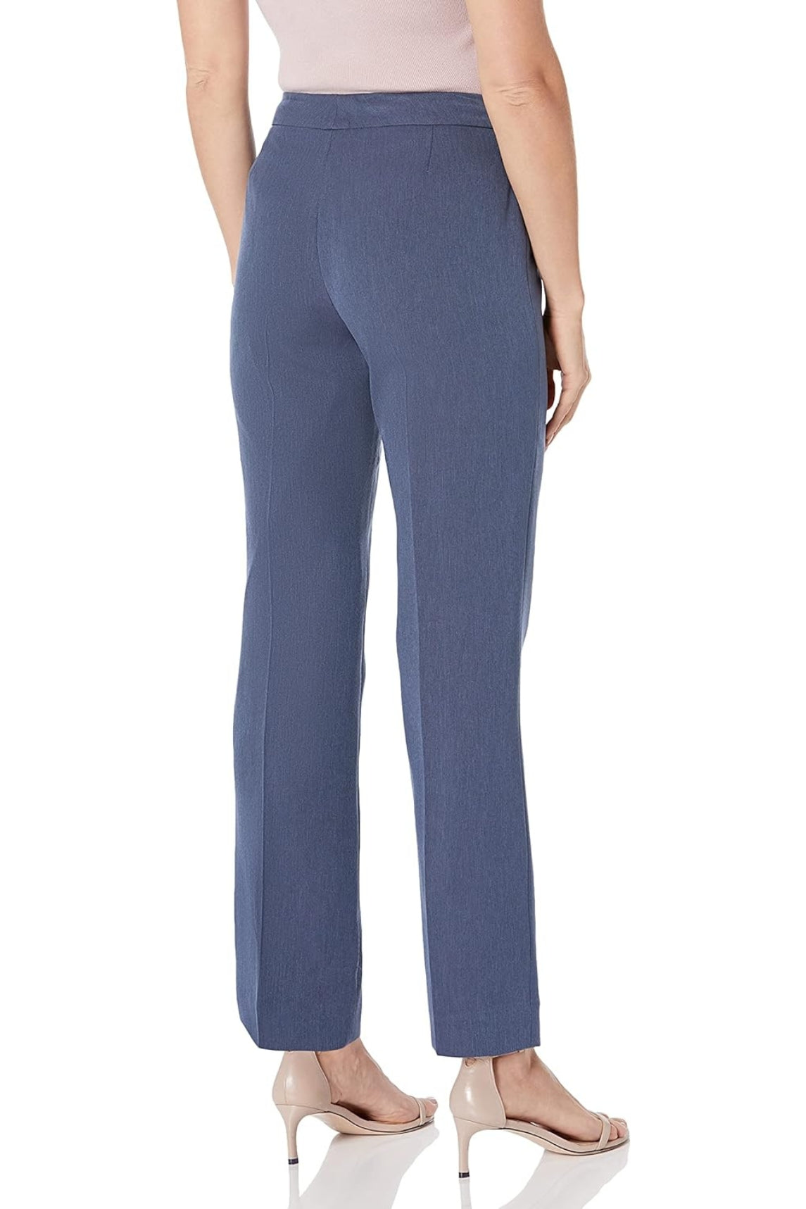 Le Suit Crepe One Button Notch Collar Pant Suit-3