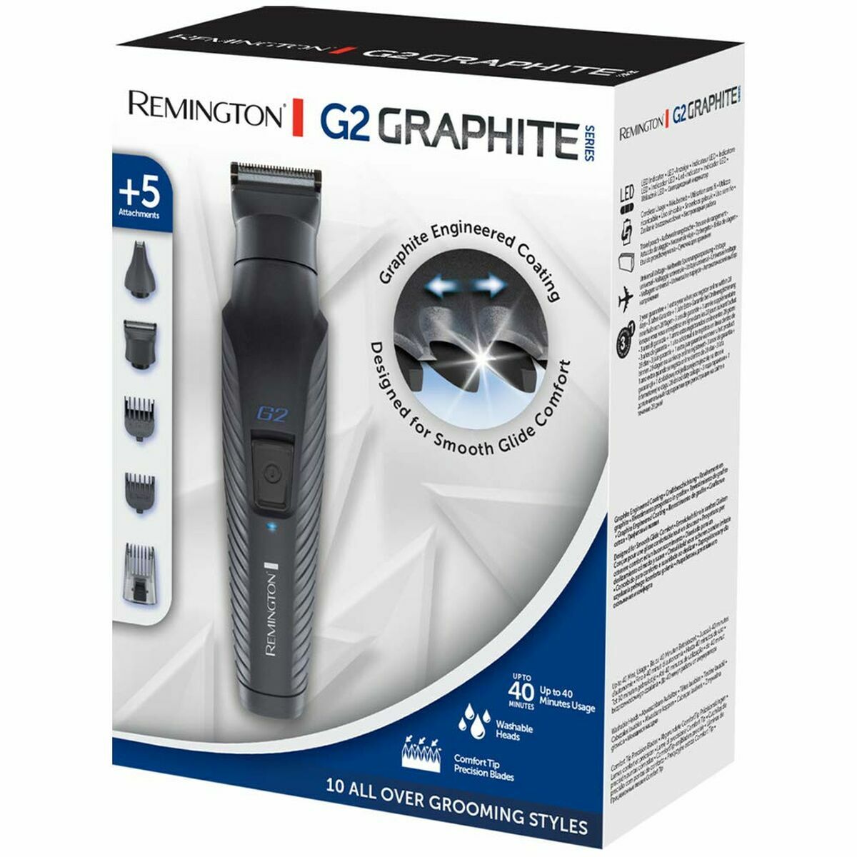 Cordless Hair Clippers Remington 43260560100 Black-16