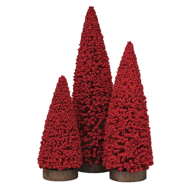 Holiday Berry 3 Tree Set-1