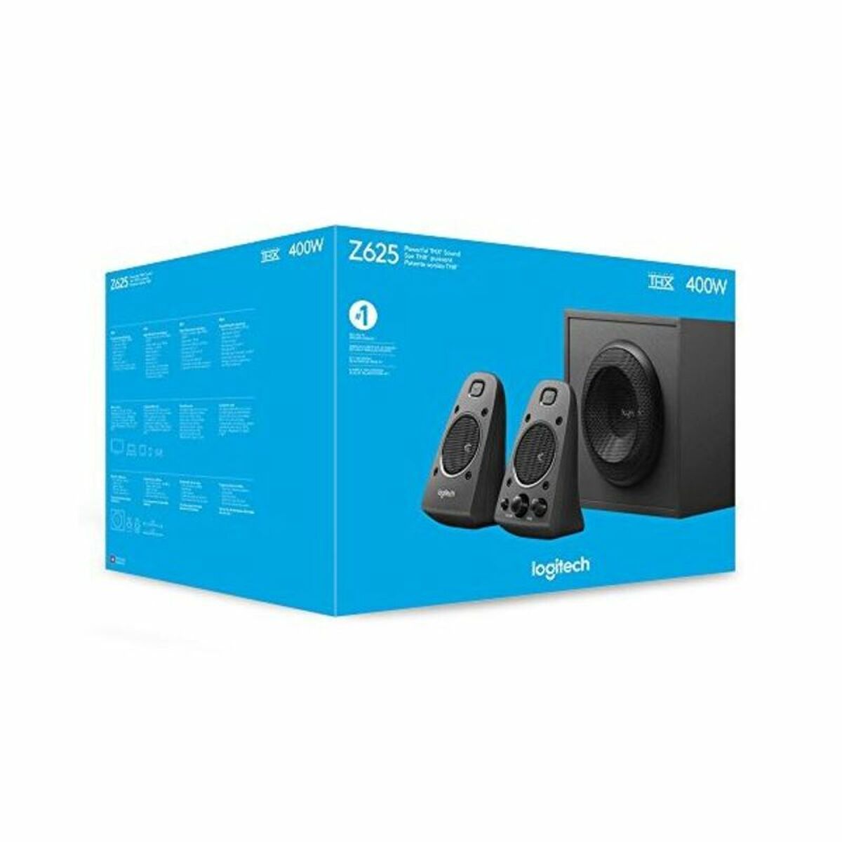 Gaming Speakers Logitech 980-001256 2.1 Black 200W-4