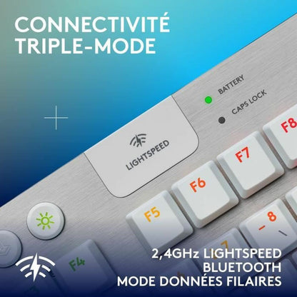 Keyboard Logitech G915 X White French AZERTY-2