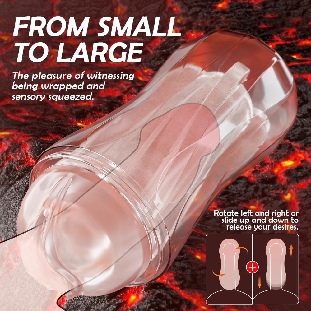 ClearGrip Spiral Suction Transparent Stroker-3