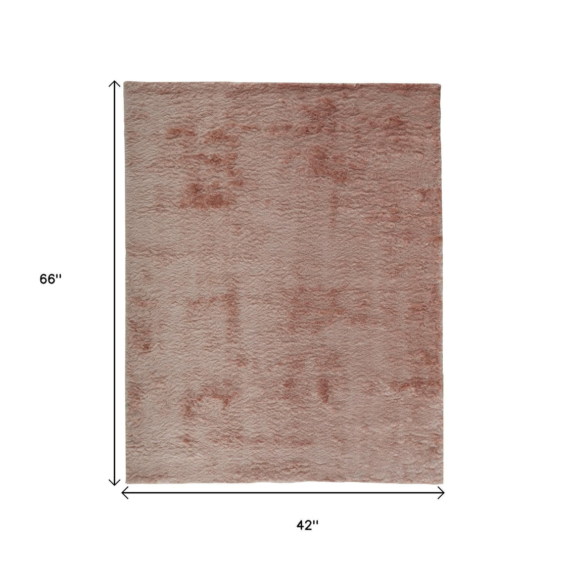 4' X 6' Pink Shag Tufted Handmade Area Rug-2
