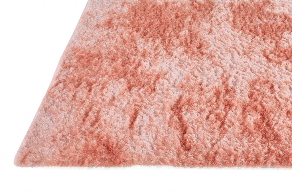 4' X 6' Pink Shag Tufted Handmade Area Rug-4