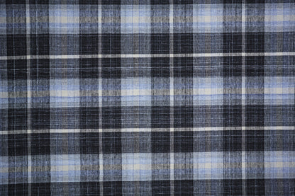 8' X 10' Black Blue And White Abstract Hand Woven Stain Resistant Area Rug-5