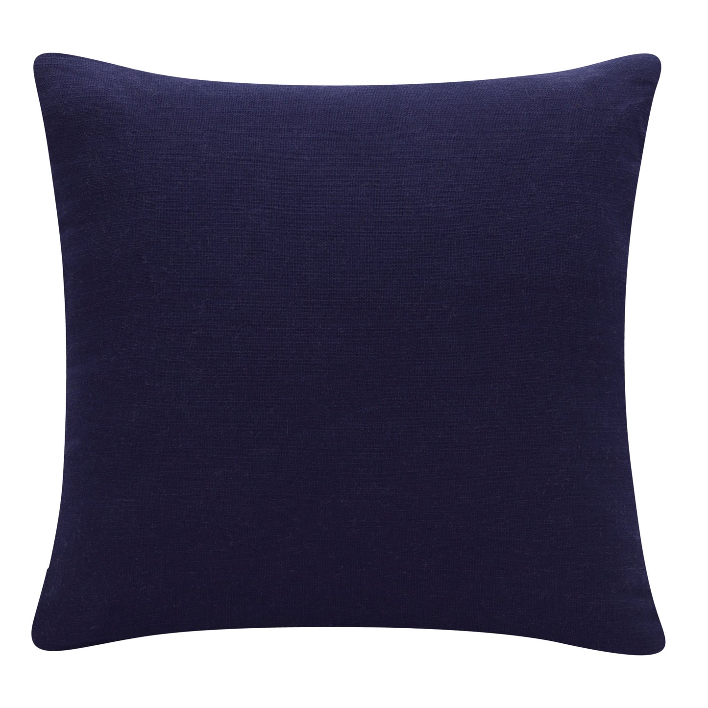 20" X 20" Cobalt Blue And Navy 100% Cotton Abstract Zippered Pillow-3