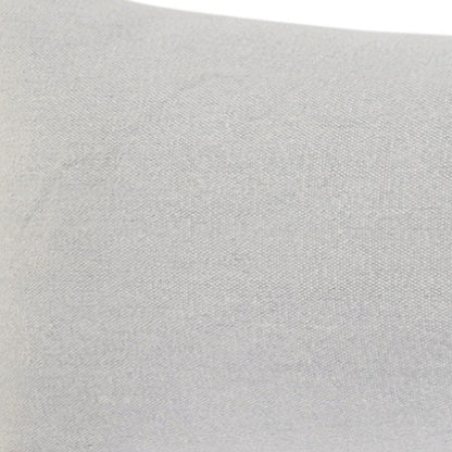 14" X 36" Light Gray Cotton Throw Pillow-7
