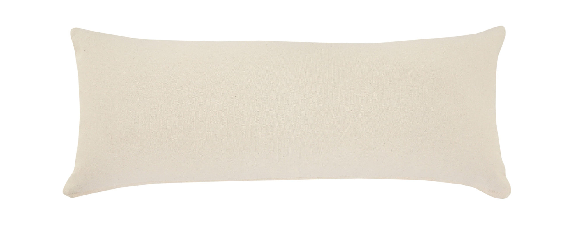 14" X 36" Light Gray Cotton Throw Pillow-5