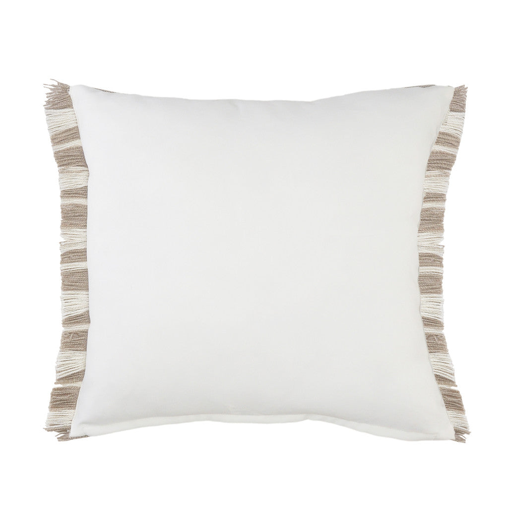 24" X 24" Tan Zippered Coastal Indoor Outdoor Throw Pillow-4