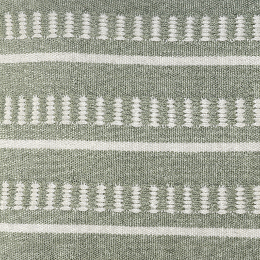 24" X 24" Green Zippered Coastal Indoor Outdoor Throw Pillow-6