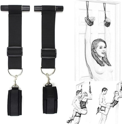 EuphoriaVine Door Hanging Swing Straps | Portable BDSM Bondage Restraints-1