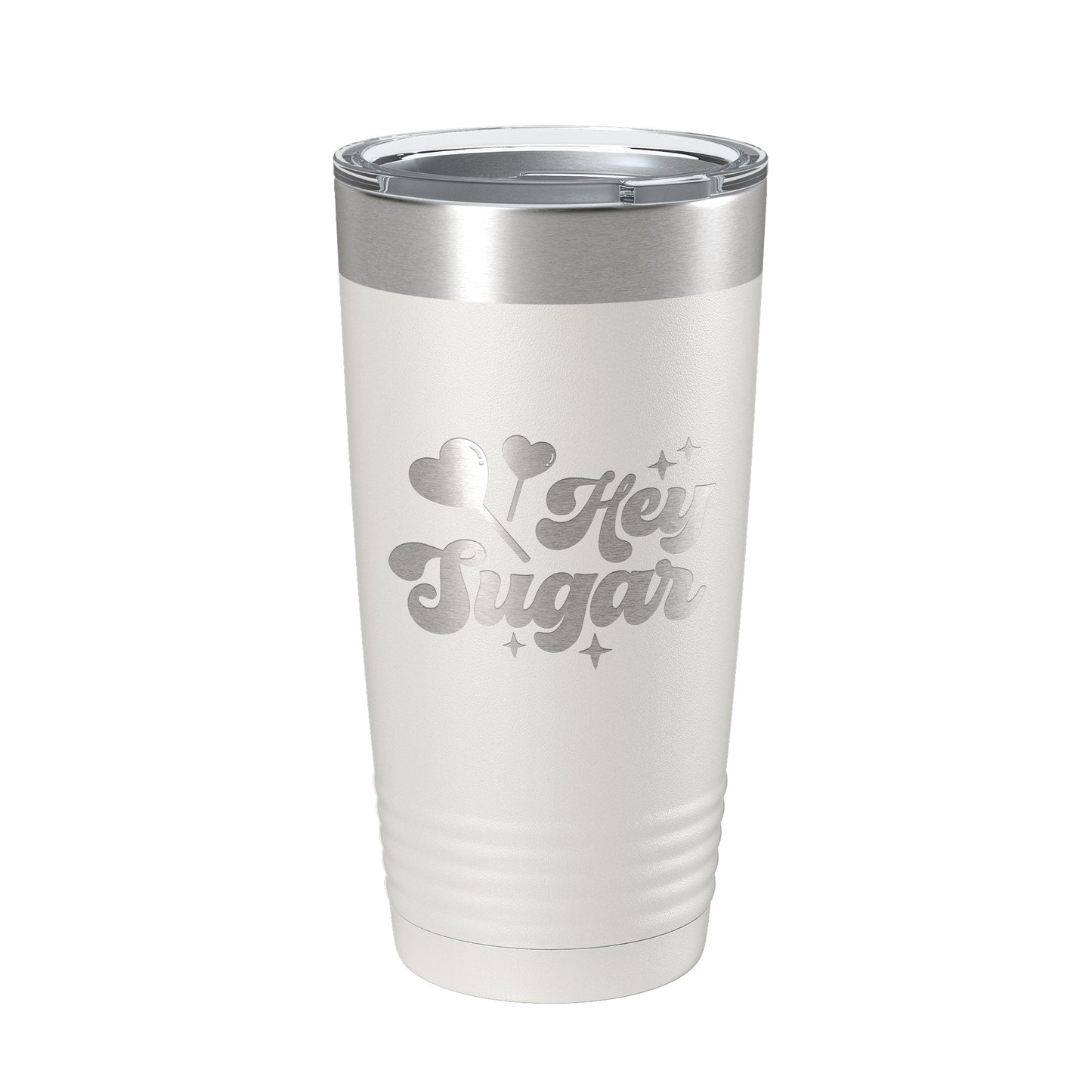 Hey Sugar Tumbler Valentine's Day Gift Travel Mug Insulated Laser Engraved Coffee Cup Retro 20 oz-1