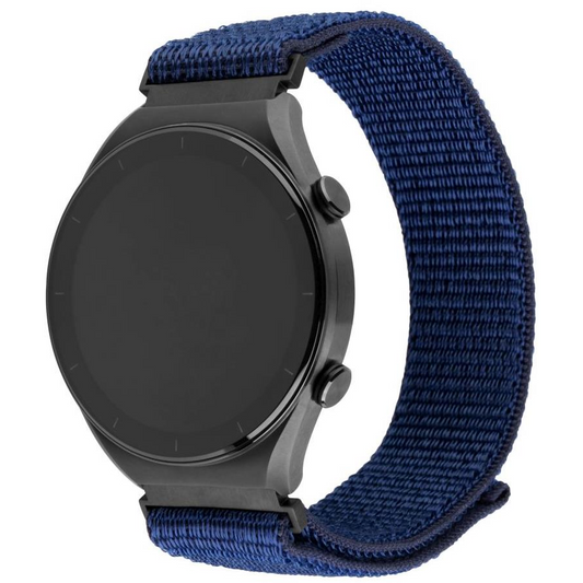 Curea smartwatch, FIXED, nylon, 20 mm, bleumarin (FIXNST2-20MM-DBL)-0