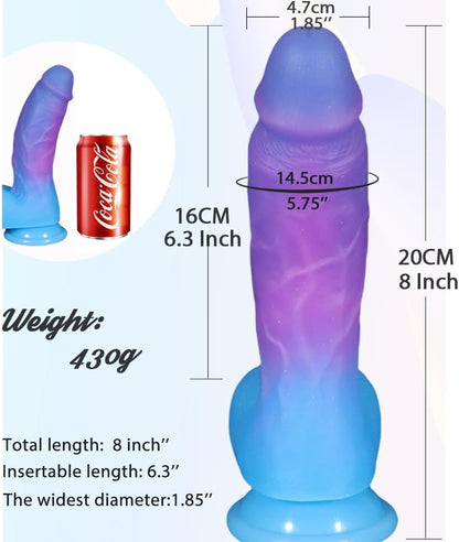 EuphoriaFlare 8" Flexible G-Spot Dildo-4