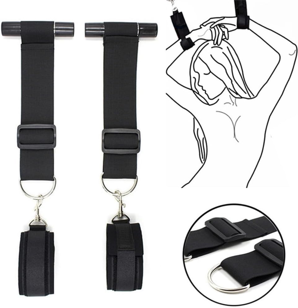 EuphoriaVine Door Hanging Swing Straps | Portable BDSM Bondage Restraints-4