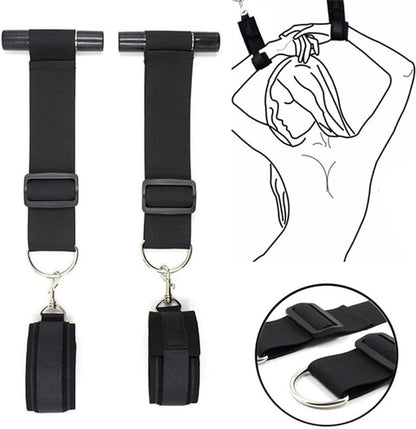 EuphoriaVine Door Hanging Swing Straps | Portable BDSM Bondage Restraints-4