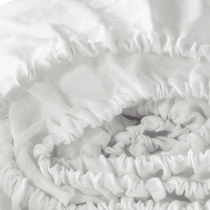 Ivory Linen King Fitted sheet-7