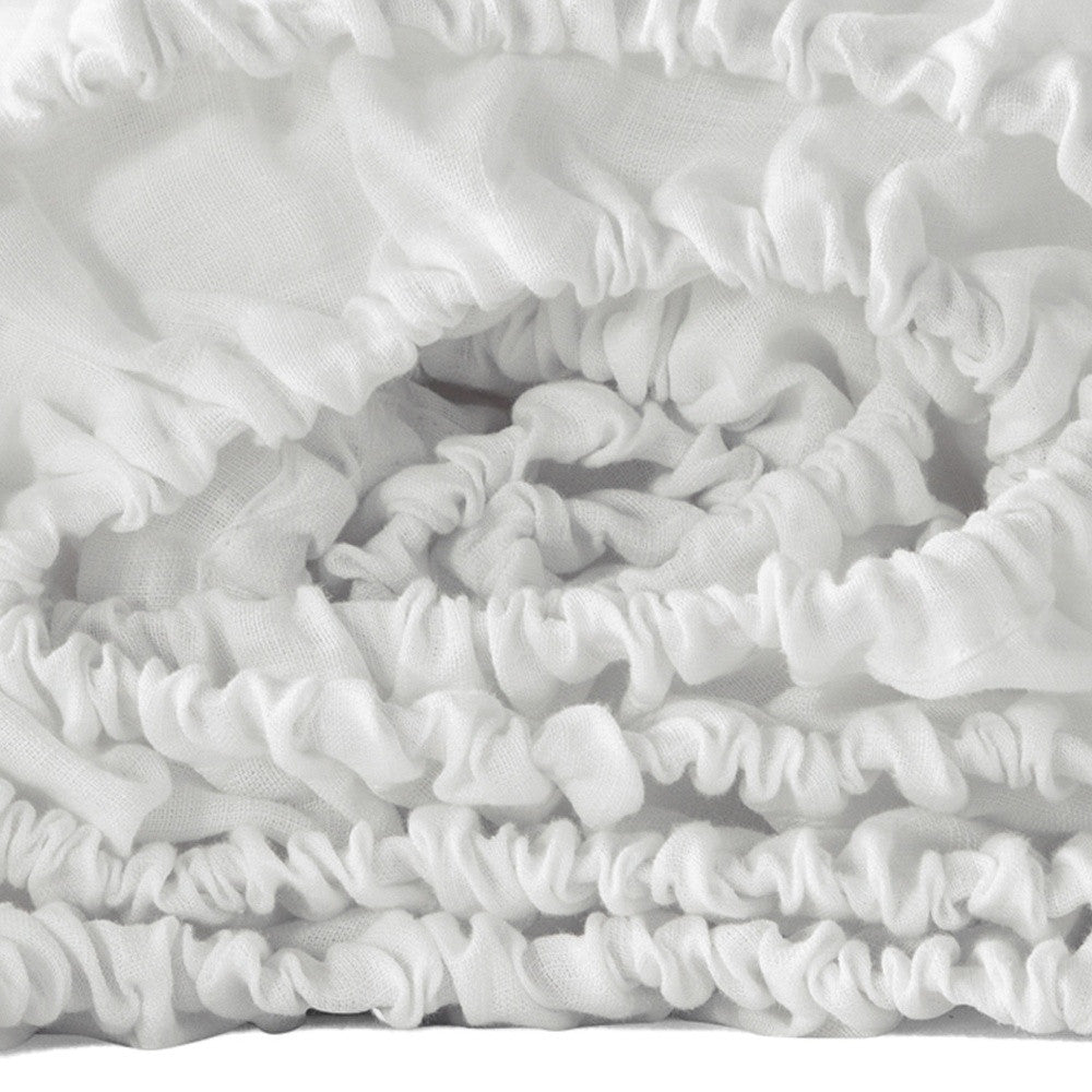 Ivory Linen King Fitted sheet-3