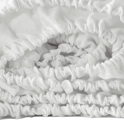 Ivory Linen King Fitted sheet-3