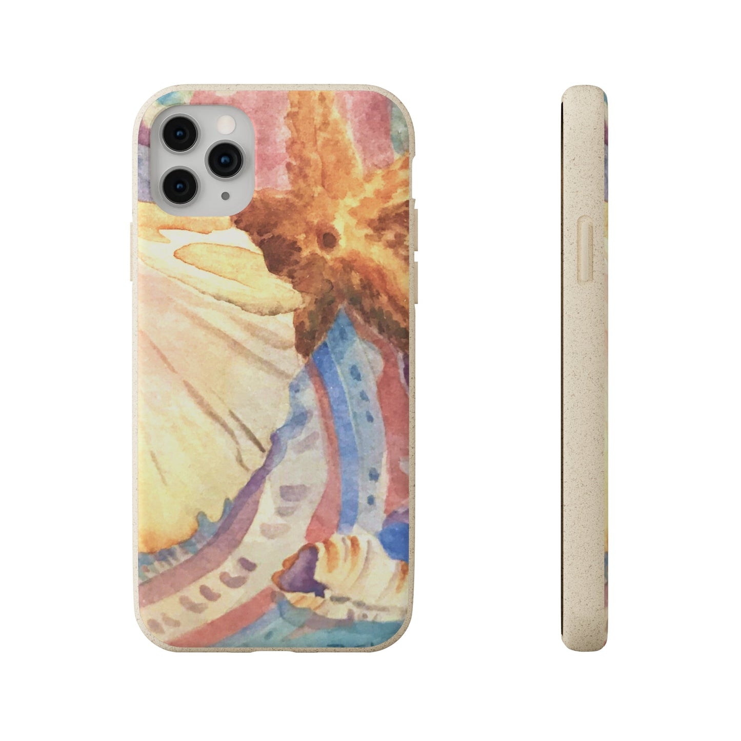 Biodegradable Phone Case with 'Treasures of the Tide' Watercolor Original Artwork by Barbara Cleary-32
