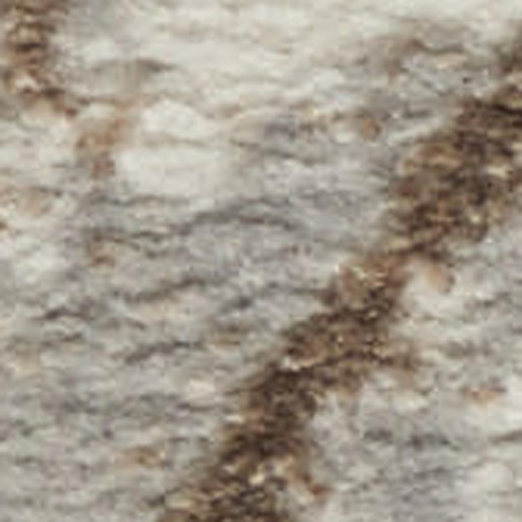 8' Gray And Ivory Abstract Runner Rug-2