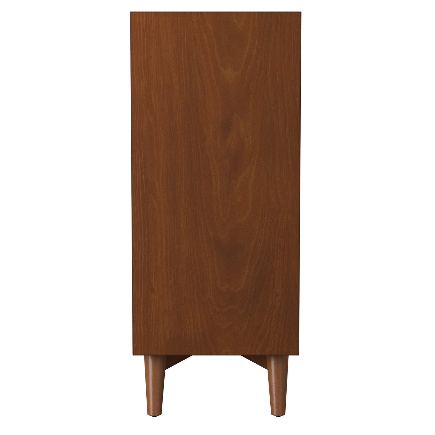 38" Brown Solid Wood Four Drawer Chest-3