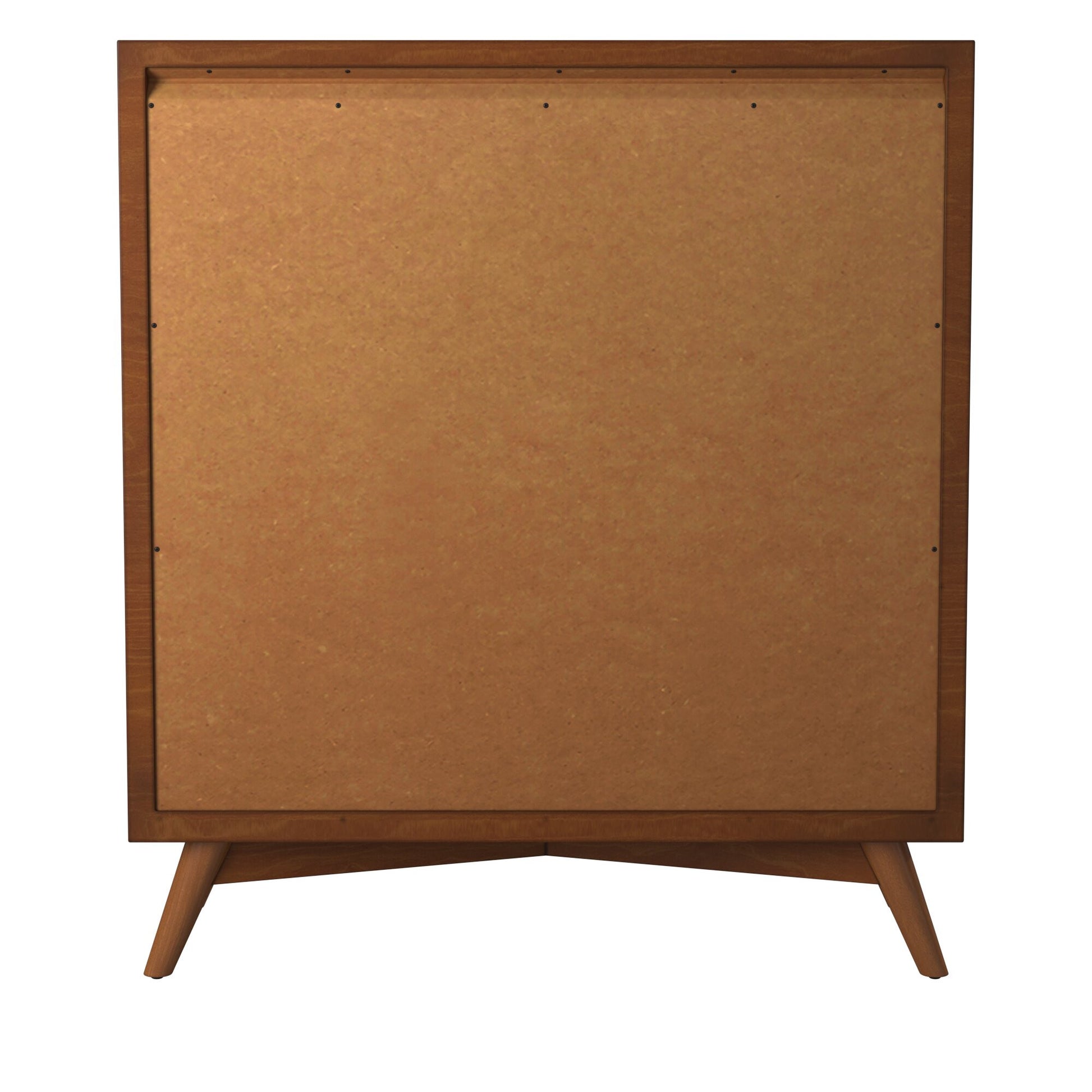 38" Brown Solid Wood Four Drawer Chest-4