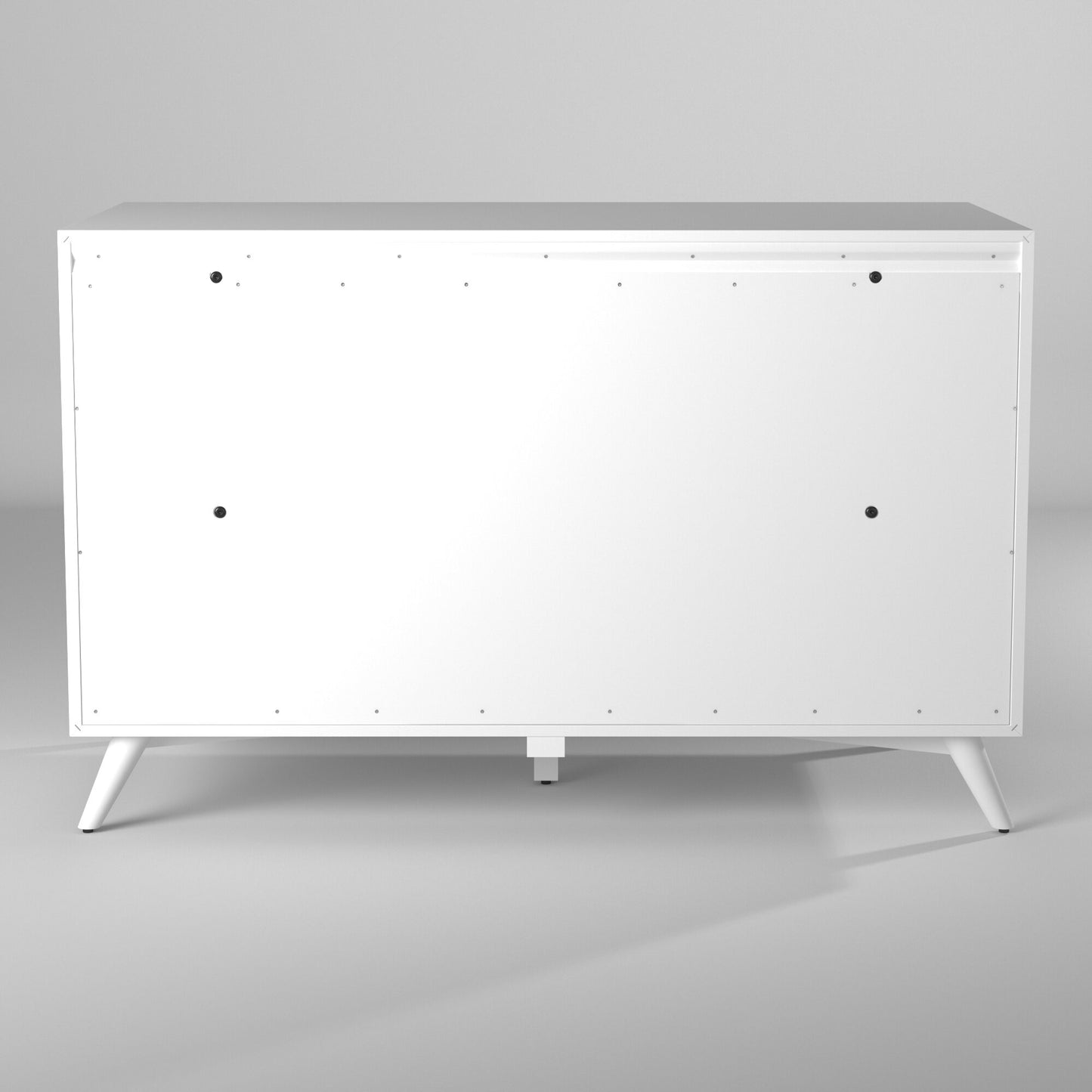 56" White Solid Wood Seven Drawer Double Dresser-6