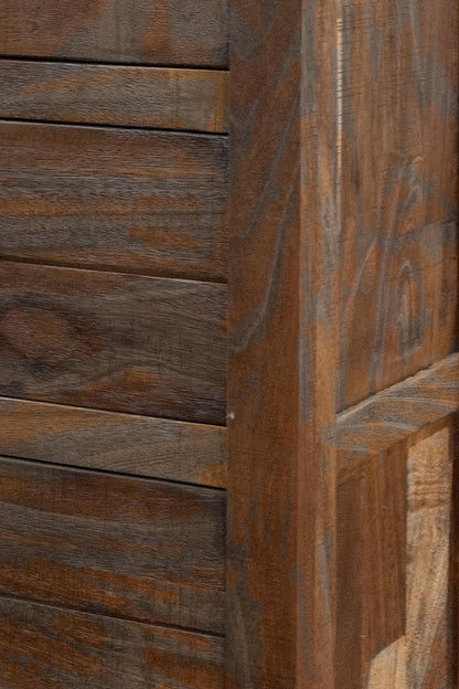 35" Brown Solid Wood Four Drawer Chest-3