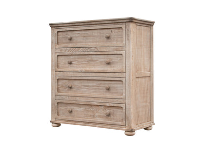 40" Natural Solid Wood Four Drawer Chest-0