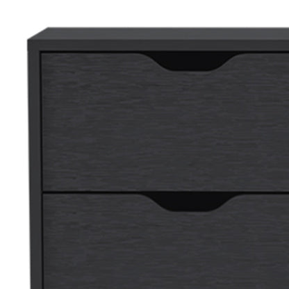 18" Black Five Drawer Standard Chest-6