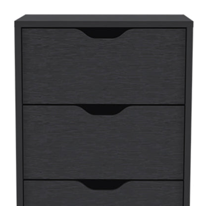 18" Black Five Drawer Standard Chest-4