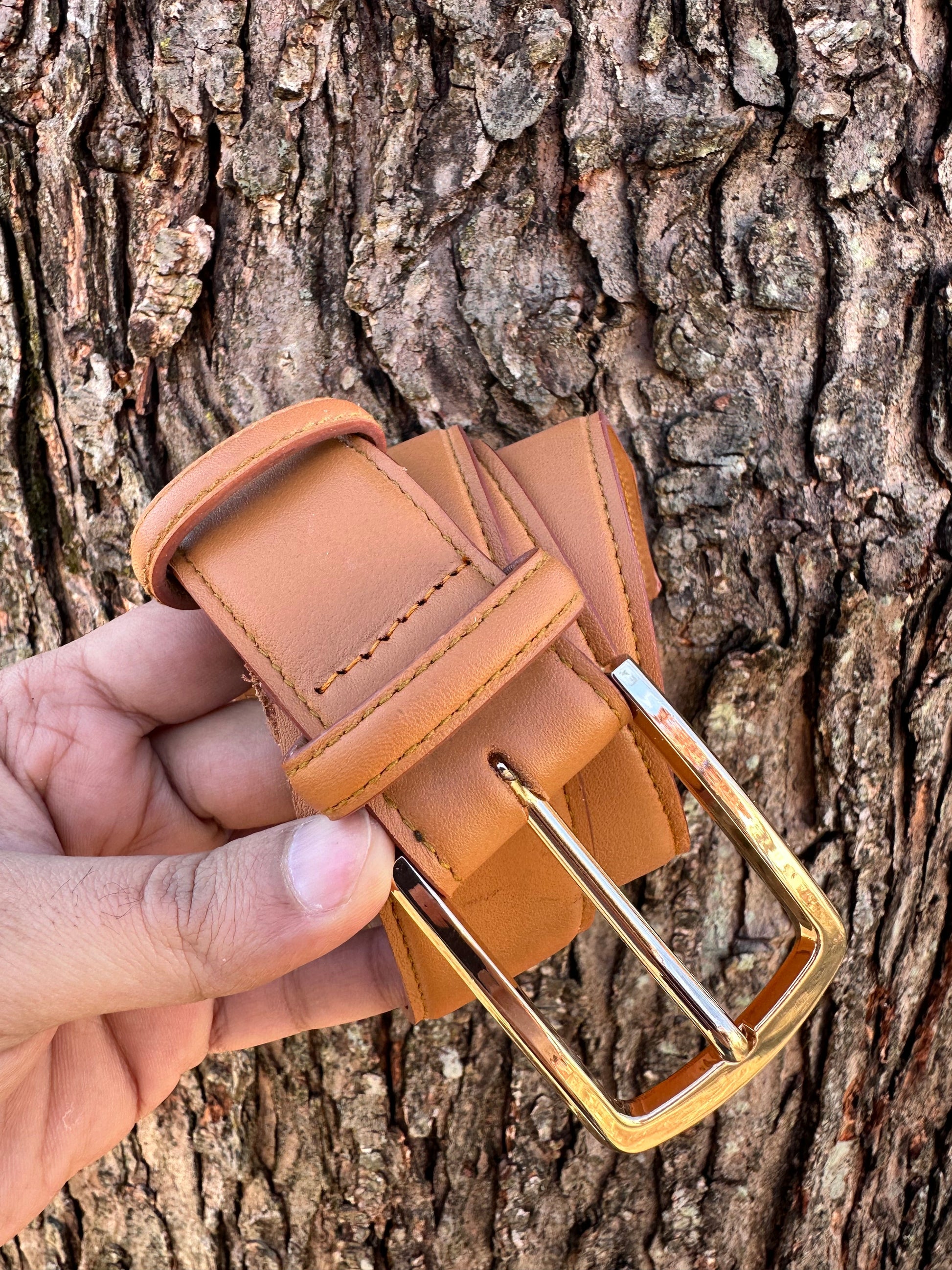 caramel-brown | Genuine Leather Belt-1