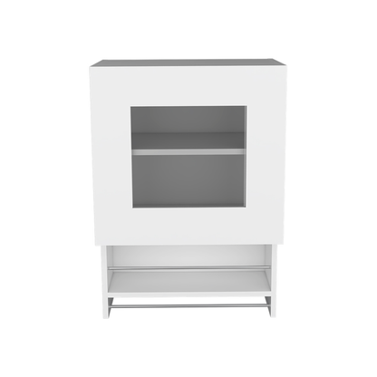20" White Wall mounted Accent Cabinet With One Shelf-0
