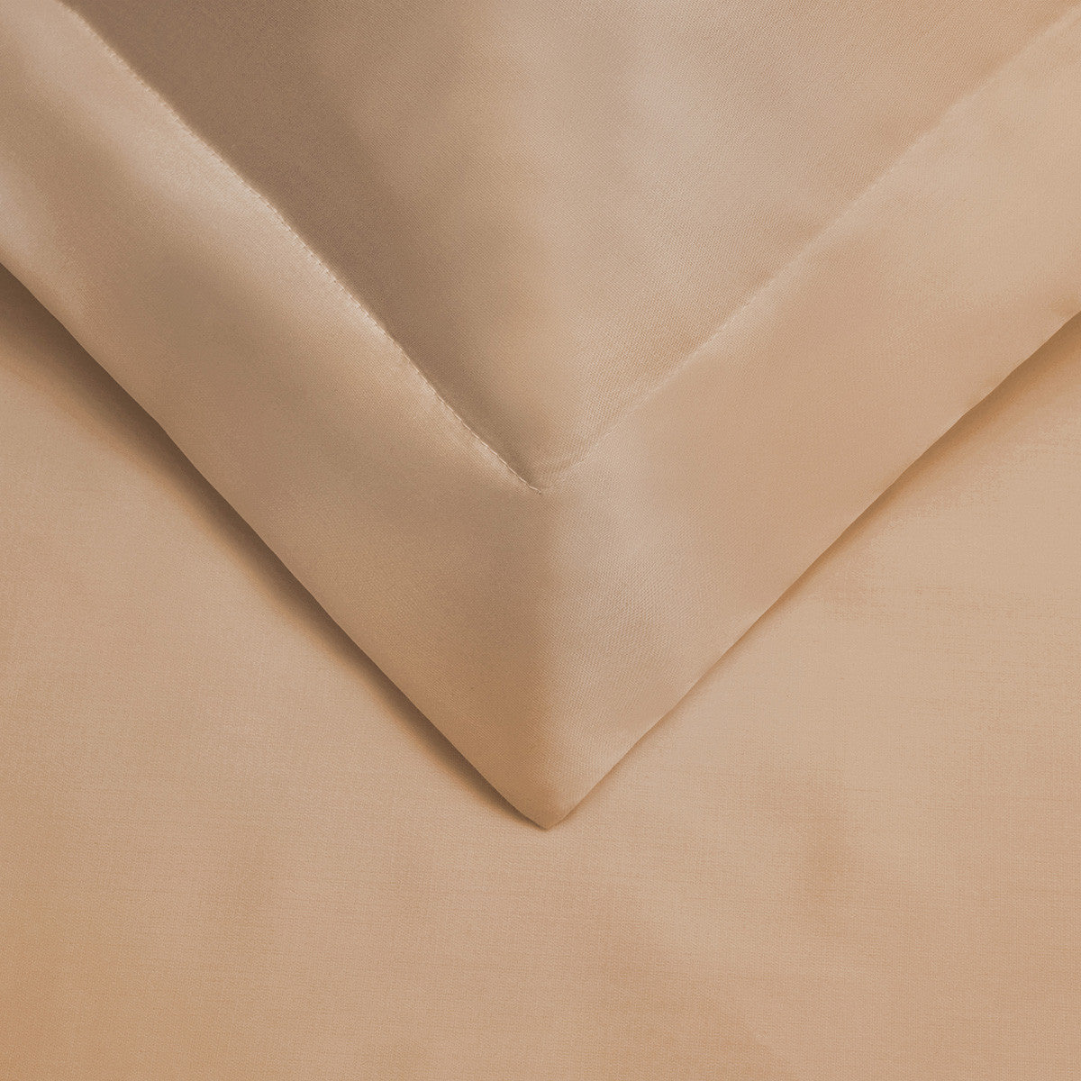 Beige King Cotton Blend 300 Thread Count Washable Duvet Cover Set-2