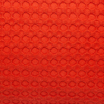14" X 26" Orange Cotton Lumbar Throw Pillow with Texture-8