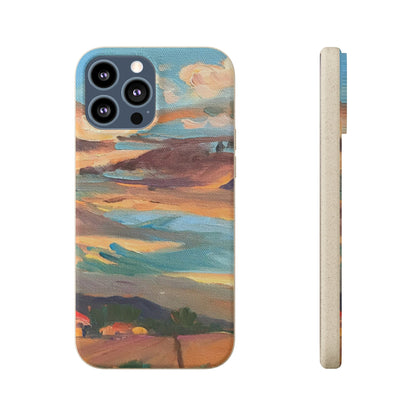 Biodegradable Phone Case with 'Fall Sky' Landscape Original Artwork by Barbara Cleary-16