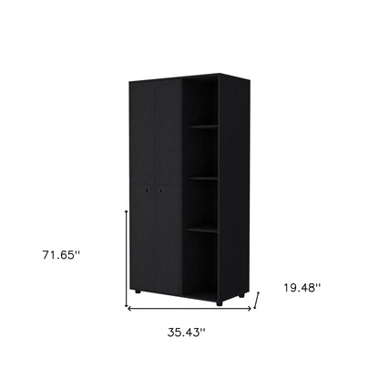 35" Black Drawer Dresser-6
