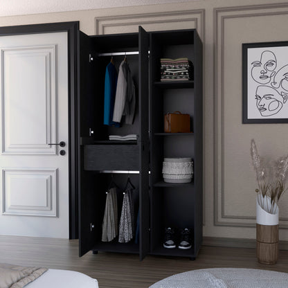 35" Black Drawer Dresser-5