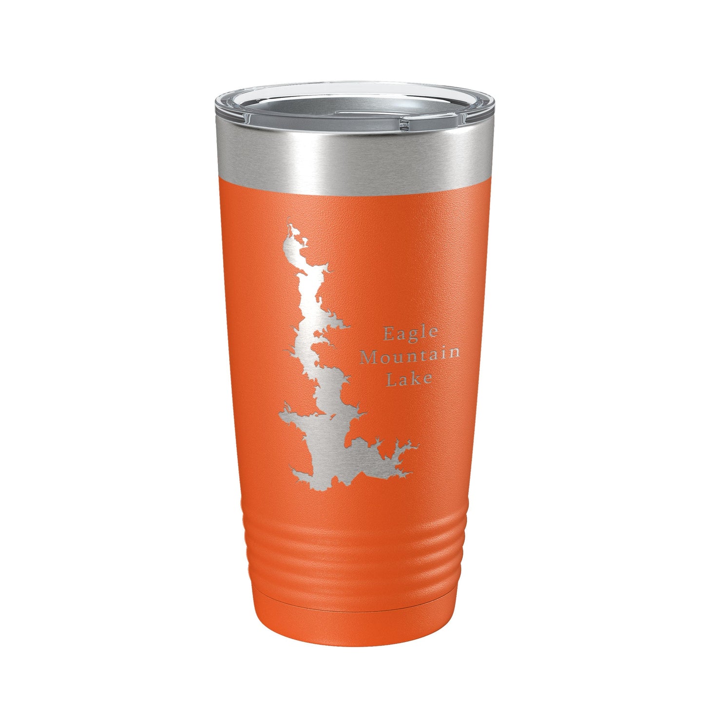 Eagle Mountain Lake Map Tumbler Travel Mug Insulated Laser Engraved Coffee Cup Texas 20 oz-17