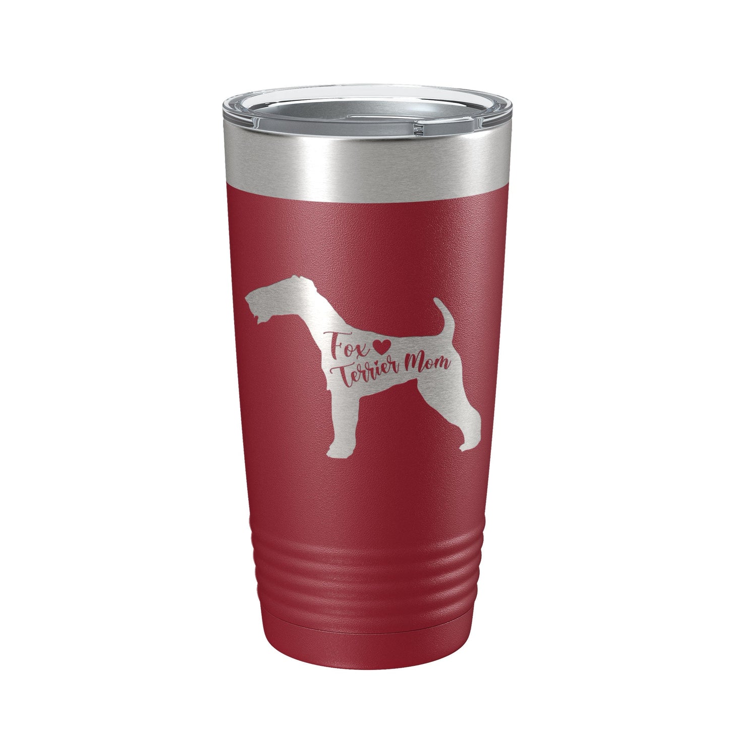 Fox Terrier Mom Tumbler Dog Travel Mug Gift Insulated Laser Engraved Coffee Cup 20 oz-18