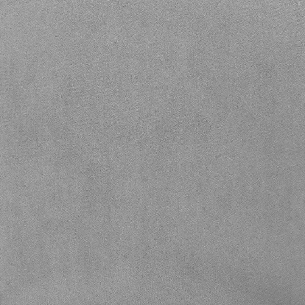 26" Gray and Black Velvet and Solid Wood Low Back Counter Height Bar Chair-8