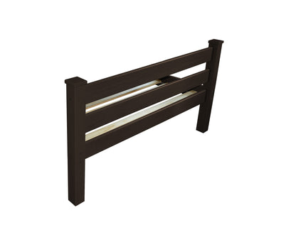 Brown Solid Wood Queen Bed Frame-3