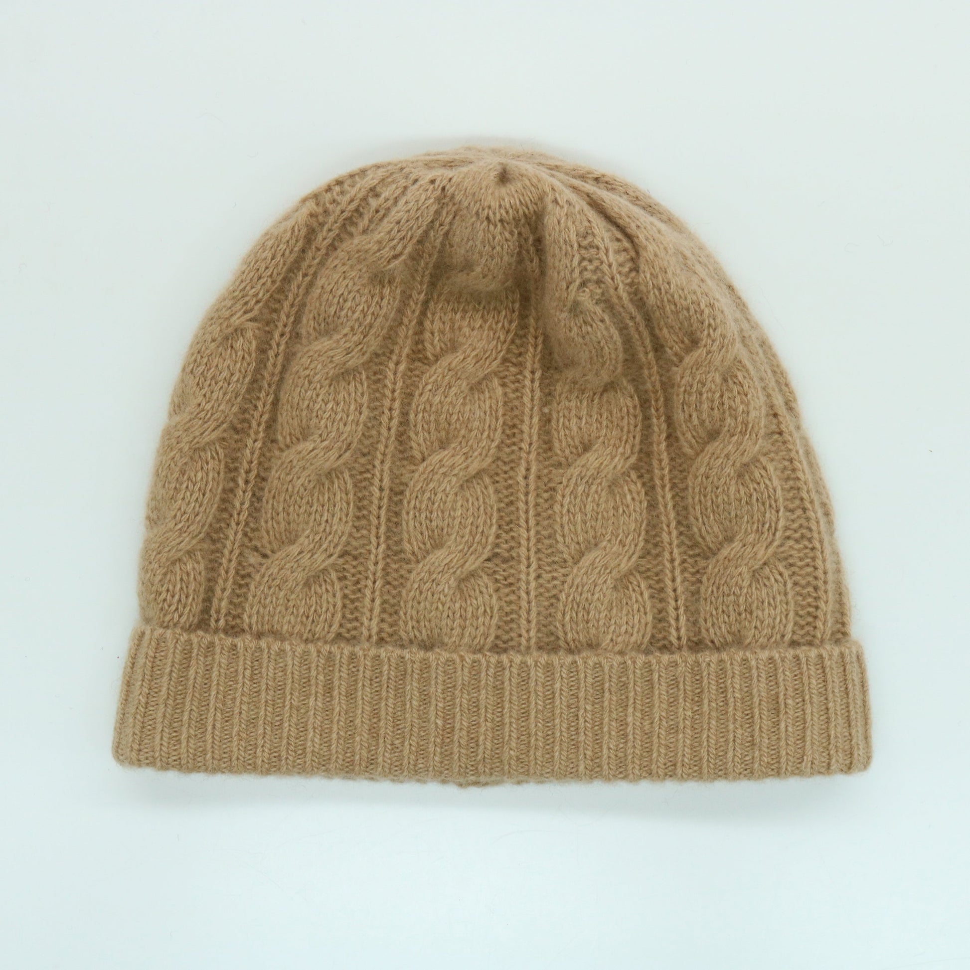 CASHMERE BEANIE WITH CABLES-0