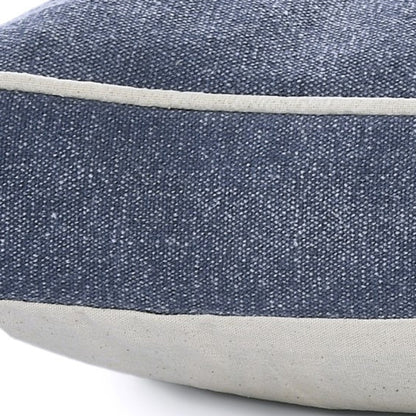 24" X 36" Stonewashed Blue Pillow Style Pet Bed With Removable Cover-7