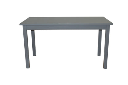 60" Gray Solid Wood Dining Table-1