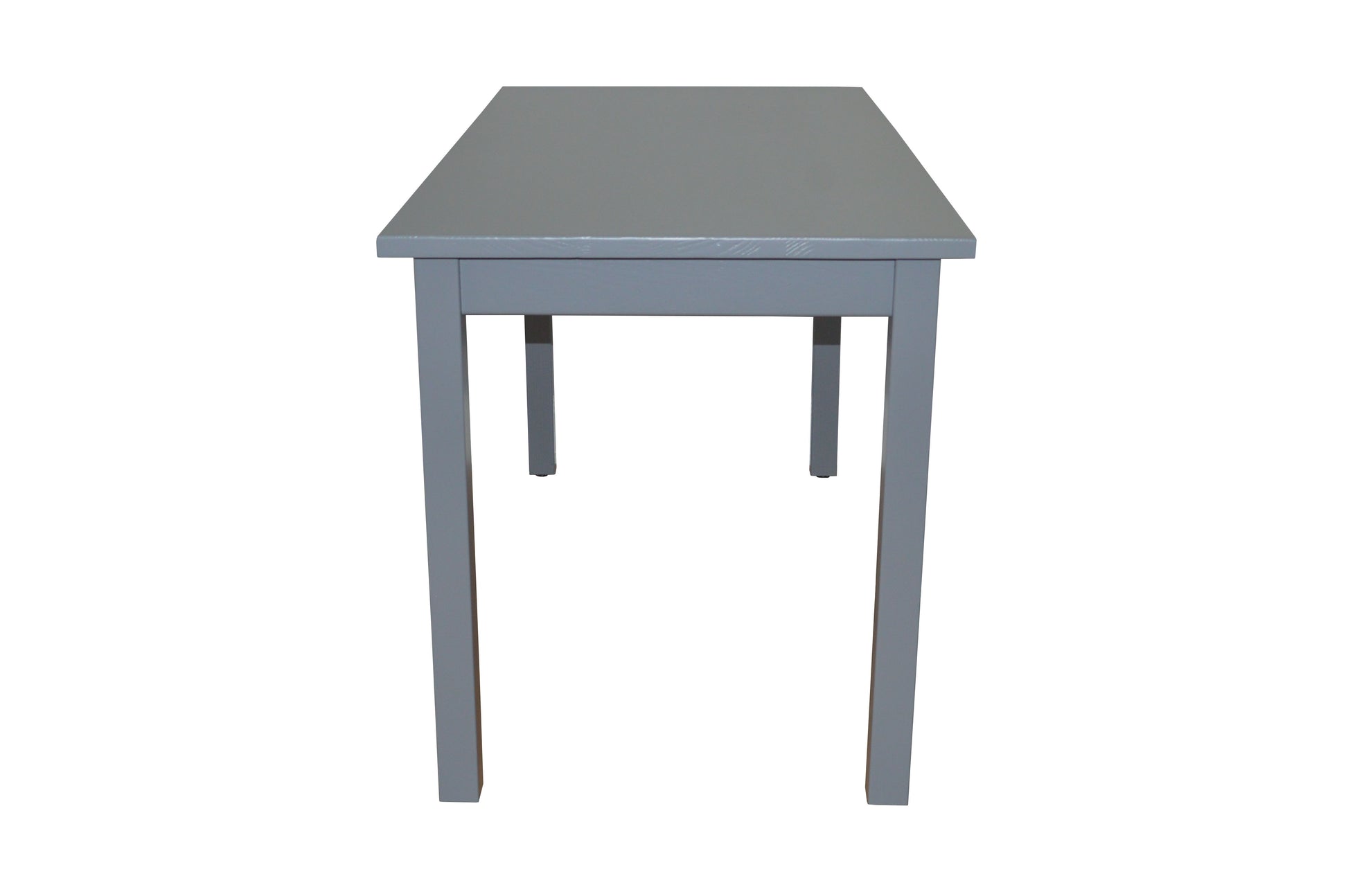 60" Gray Solid Wood Dining Table-3